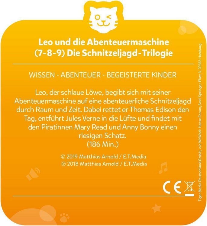 Produktbild: tigercard - Leo und die Abenteuermaschine&nbsp; - Folge 7,8,9: Die Schnitzeljagd-Trilogie