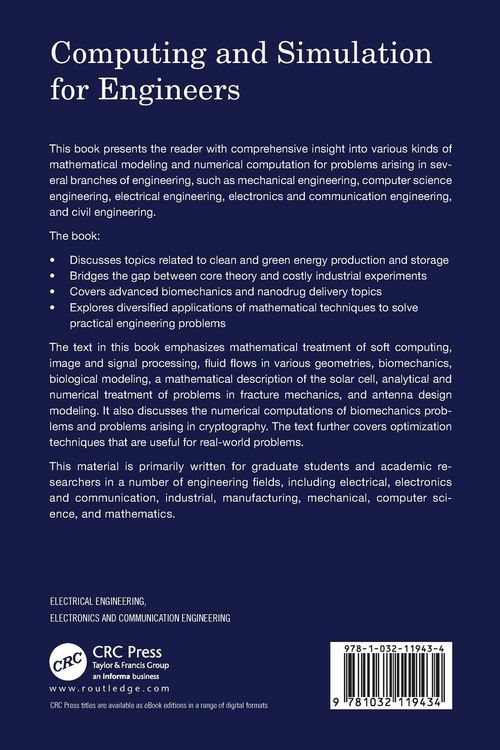 Produktbild: Computing and Simulation for Engineers