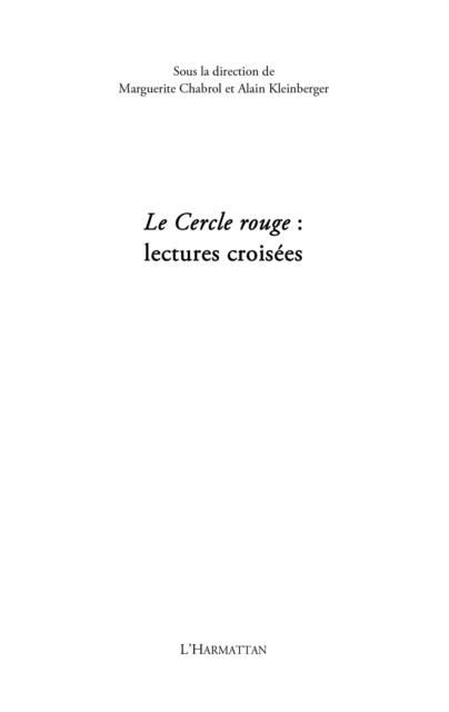 Produktbild: Cercle rouge: lectures croisees Le