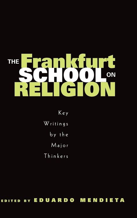 Produktbild: The Frankfurt School on Religion