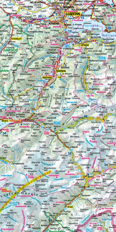 Produktbild: MoTourMaps Schweiz Auto- und Motorradkarte 1:350.000
