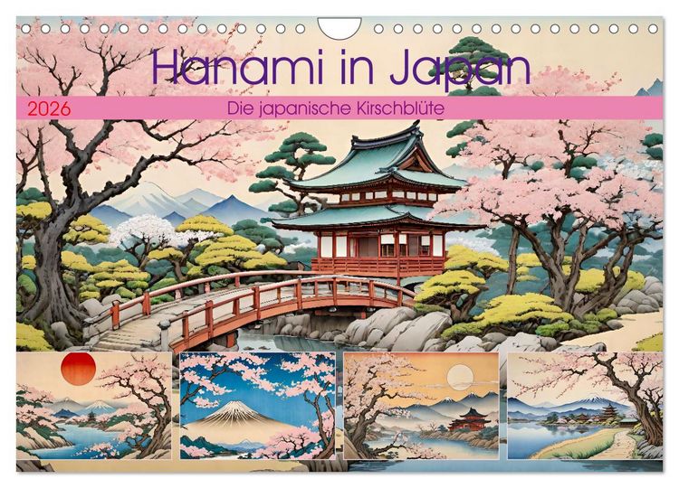 Produktbild: Hanami in Japan (Wandkalender 2026 DIN A4 quer), CALVENDO Monatskalender