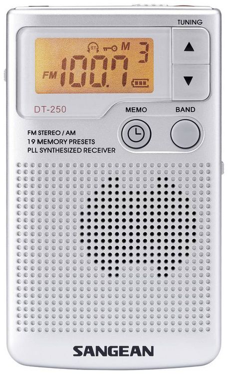 Produktbild: Sangean Pocket 250 Taschenradio UKW, MW Silber