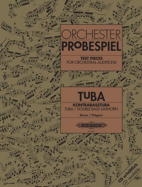 Produktbild: Test Pieces for Orchestral Auditions: Tuba, Double Bass Saxh
