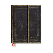 Produktbild: Arabica (Old Leather Collection) Ultra Vertical 12-month Dayplanner 2024 (Wrap Closure)
