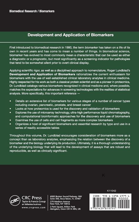 Produktbild: Development and Application of Biomarkers