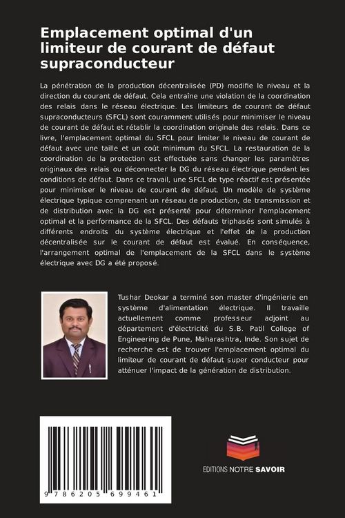 Produktbild: Emplacement optimal d'un limiteur de courant de d&eacute;faut supraconducteur