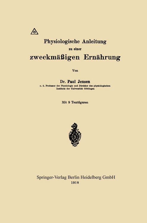 Produktbild: Physiologische Anleitung zu einer zweckm&auml;&szlig;igen Ern&auml;hrung