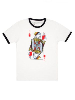 Produktbild: Queen of Books Unisex Ringer T-Shirt Medium