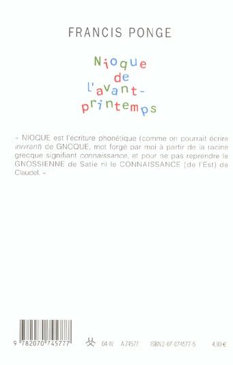 Produktbild: Nioque de l'avant-printemps