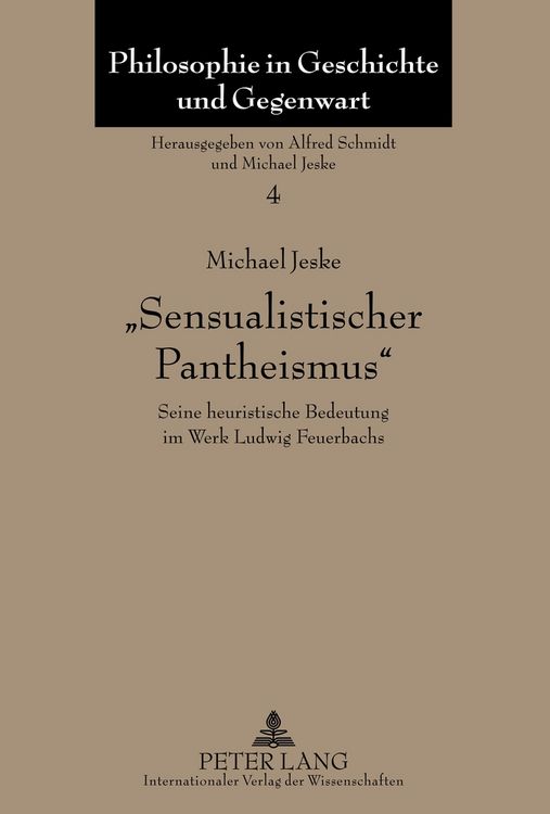 Produktbild: &laquo;Sensualistischer Pantheismus&raquo;