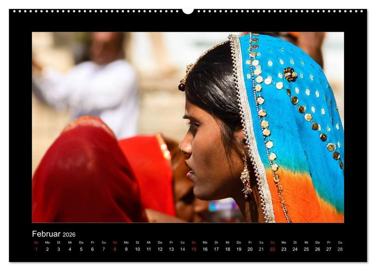 Produktbild: Willkommen in Indien 2026 (hochwertiger Premium Wandkalender 2026 DIN A2 quer), Kunstdruck in Hochglanz