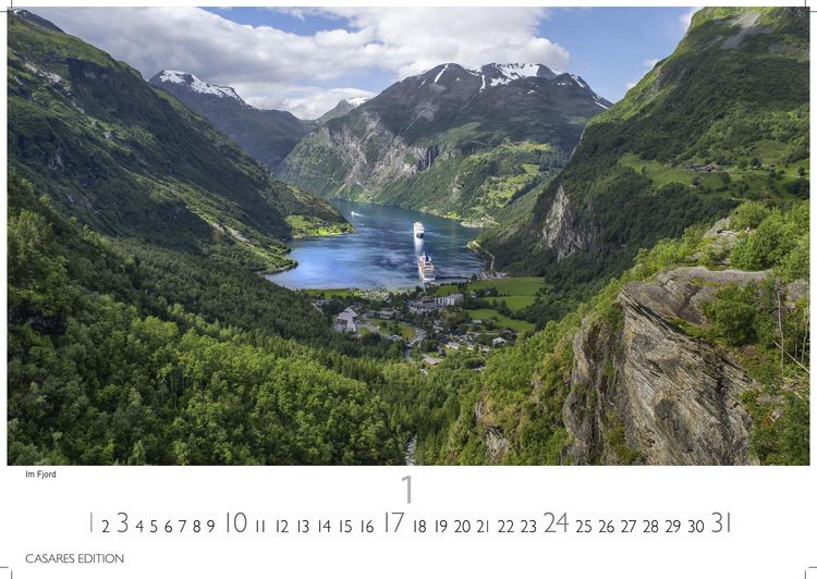 Produktbild: Norwegen Kalender 2027 &ndash; Wandkalender | Fotokalender Nordeuropa 24x35cm - Mit 12 atemberaubenden Norwegen-Fotografien, die die Sch&ouml;nheit der norwegischen Natur festhalten
