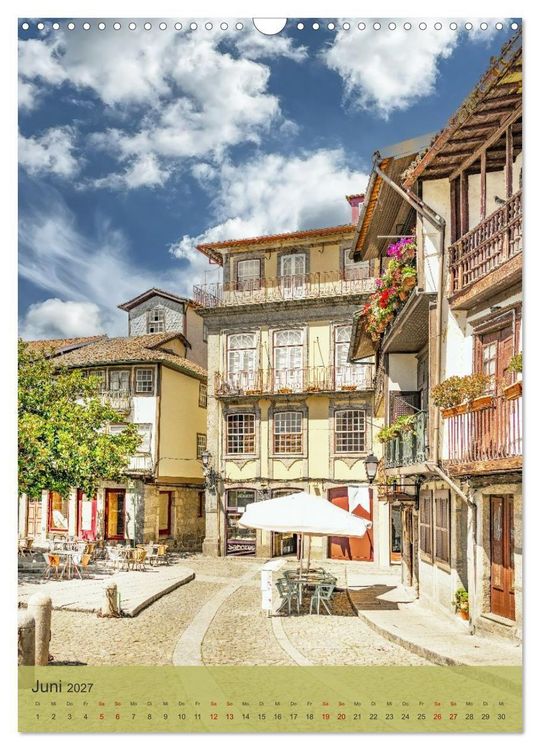 Produktbild: Die Stadt Guimar&atilde;es liegt im Norden Portugals im Distrikt Braga. (Wandkalender 2027 DIN A3 hoch), CALVENDO Monatskalender