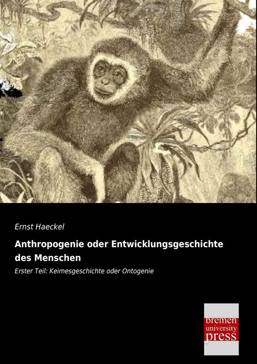 Produktbild: Anthropogenie oder Entwicklungsgeschichte des Menschen