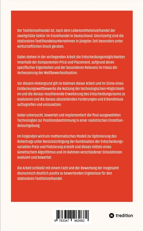 Produktbild: Simultane Preis- und Platzierungspolitik im Textileinzelhandel
