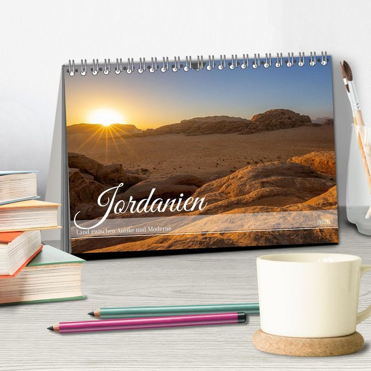 Produktbild: Jordanien - Land zwischen Antike und Moderne (Tischkalender 2026 DIN A5 quer), CALVENDO Monatskalender