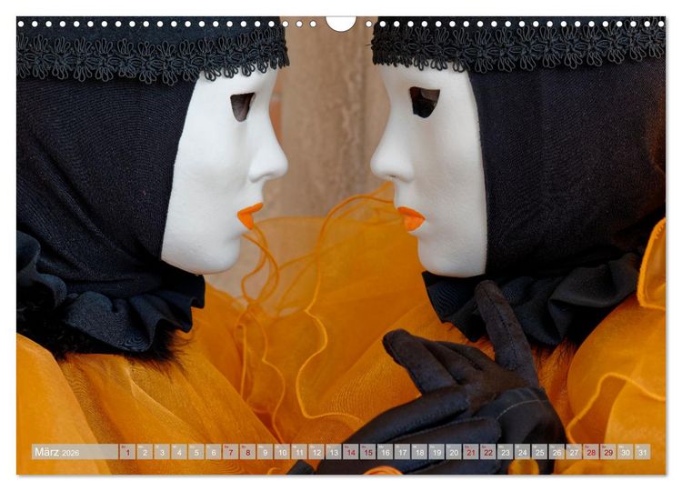 Produktbild: neunziggrad I photoart: venezia carnevale (Wandkalender 2026 DIN A3 quer), CALVENDO Monatskalender