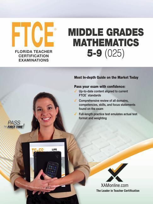 Produktbild: 2017 FTCE Middle Grades Math 5-9 (025)