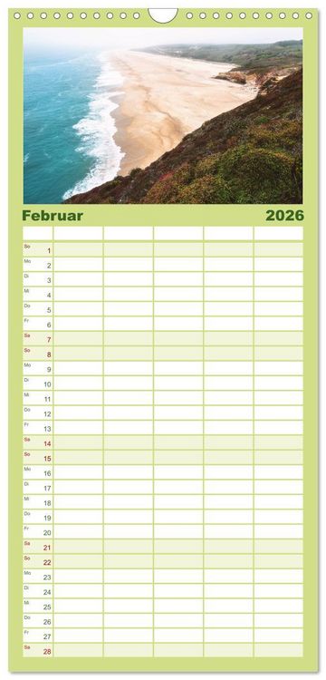 Produktbild: Familienplaner 2026 - Portugal - Von Porto bis zur Algarve mit 5 Spalten (Wandkalender, 21 x 45 cm) CALVENDO
