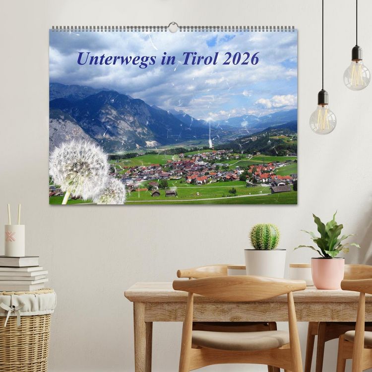 Produktbild: Unterwegs in Tirol (Wandkalender 2026 DIN A2 quer), CALVENDO Monatskalender