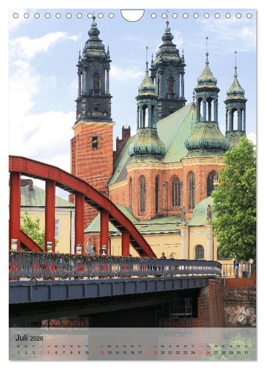 Produktbild: Polnische St&auml;dte - Highlights im Norden (Wandkalender 2026 DIN A4 hoch), CALVENDO Monatskalender