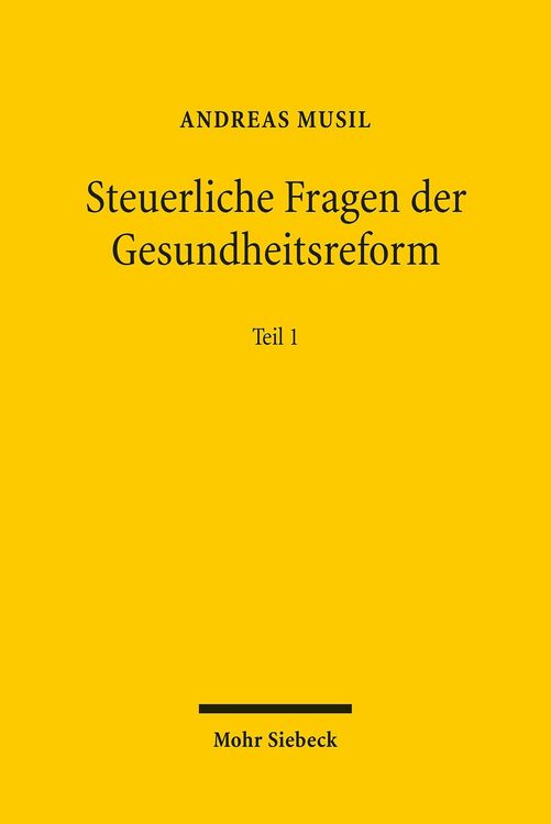 Produktbild: Steuerliche Fragen der Gesundheitsreform