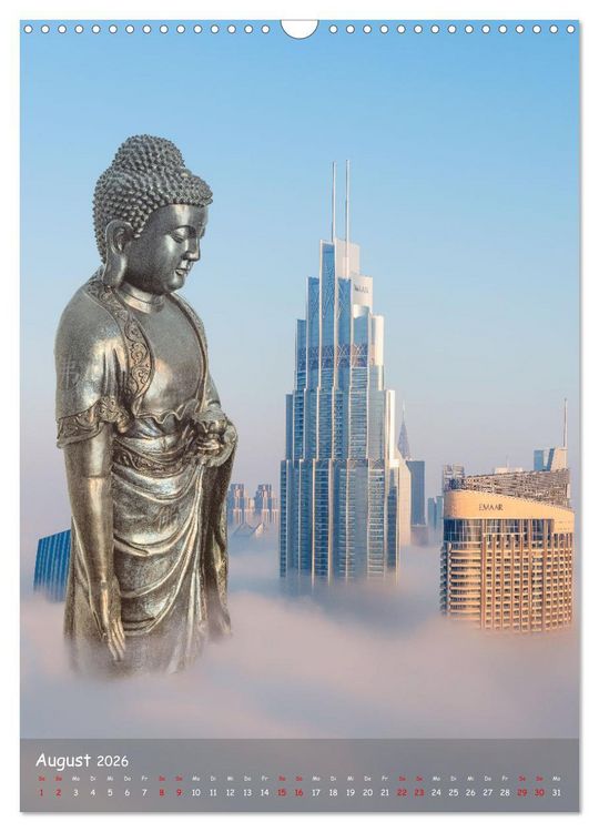 Produktbild: Kraft mit Buddha (Wandkalender 2026 DIN A3 hoch), CALVENDO Monatskalender