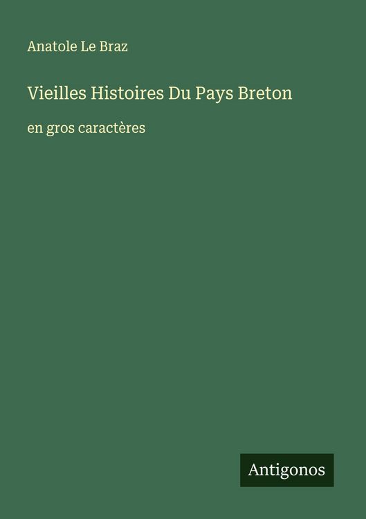 Produktbild: Vieilles Histoires Du Pays Breton