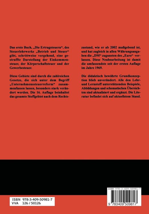 Produktbild: Die Ertragsteuern