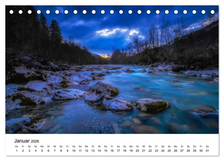 Produktbild: Wasserwelt Schweiz (Tischkalender 2026 DIN A5 quer), CALVENDO Monatskalender