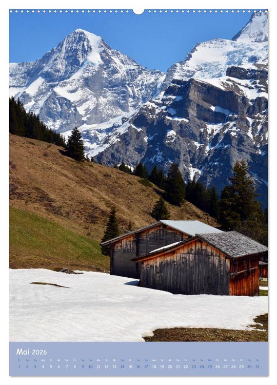 Produktbild: Bergmomente (Wandkalender 2026 DIN A2 hoch), CALVENDO Monatskalender