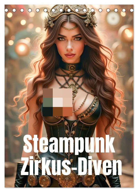 Produktbild: Steampunk Zirkus-Diven (Tischkalender 2026 DIN A5 hoch), CALVENDO Monatskalender