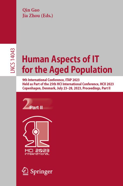 Produktbild: Human Aspects of IT for the Aged Population