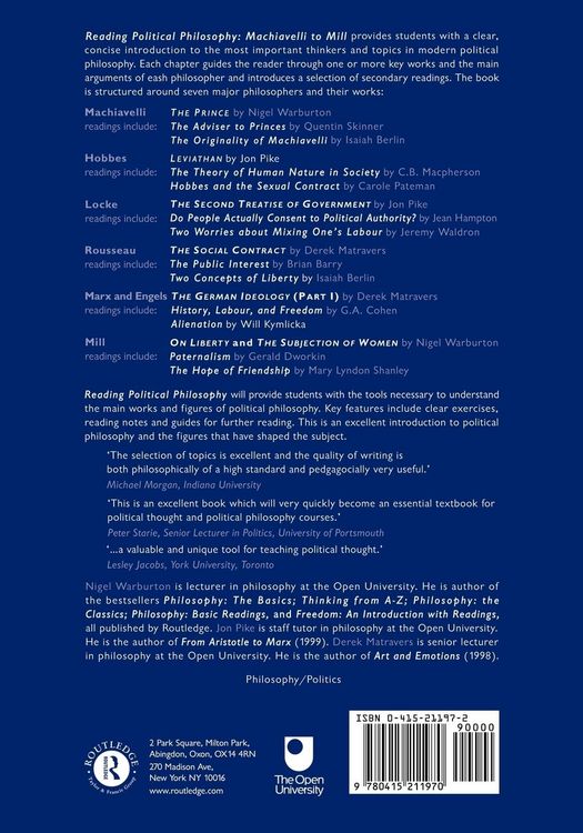 Produktbild: Reading Political Philosophy