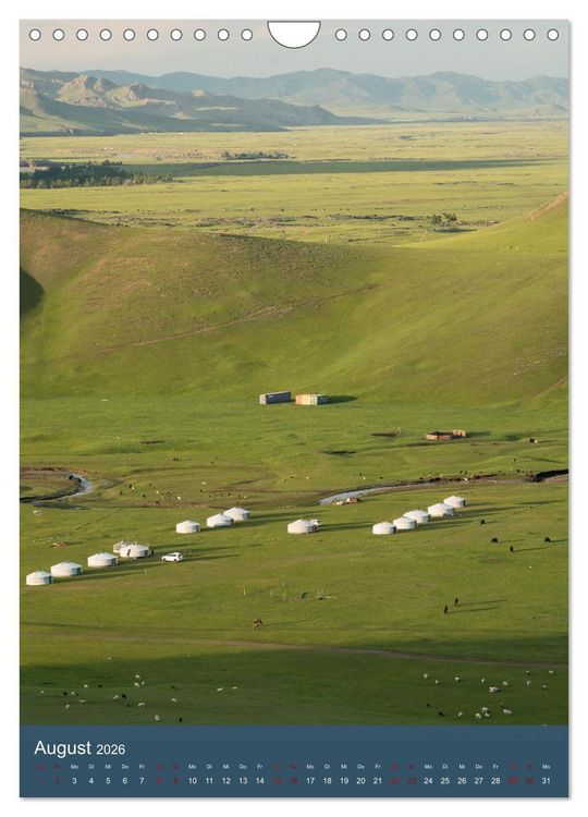 Produktbild: Mongolei - Mensch, Natur und Religion im Einklang (Wandkalender 2026 DIN A4 hoch), CALVENDO Monatskalender
