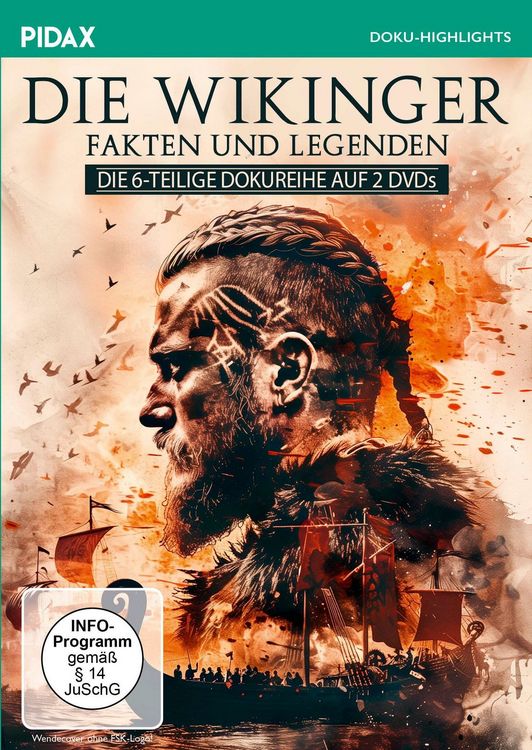 Produktbild: Die Wikinger - Fakten und Legenden / Die komplette 6-teilige Dokureihe auf den Spuren der Wikinger (Pidax Doku-Highlights) [2 DVDs]