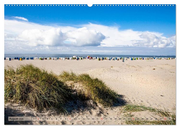 Produktbild: Norddeich Spaziergang vom Hafen bis zum Strand (Wandkalender 2026 DIN A2 quer), CALVENDO Monatskalender