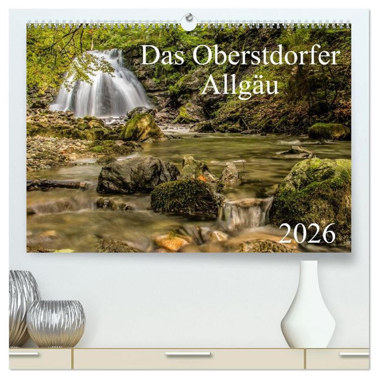 Produktbild: Das Oberstdorfer Allg&auml;u (hochwertiger Premium Wandkalender 2026 DIN A2 quer), Kunstdruck in Hochglanz