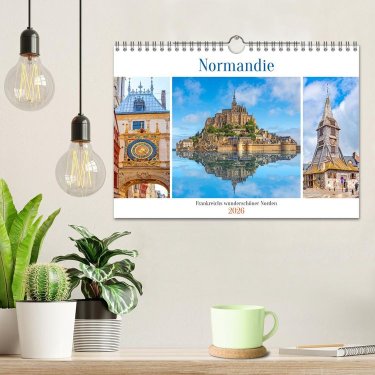 Produktbild: Normandie - Frankreichs wundersch&ouml;ner Norden (Wandkalender 2026 DIN A4 quer), CALVENDO Monatskalender