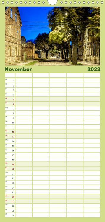 Produktbild: Familienplaner Lettland - Streifz&uuml;ge durch das mittlere Baltikum (Wandkalender 2022 , 21 cm x 45 cm, hoch)