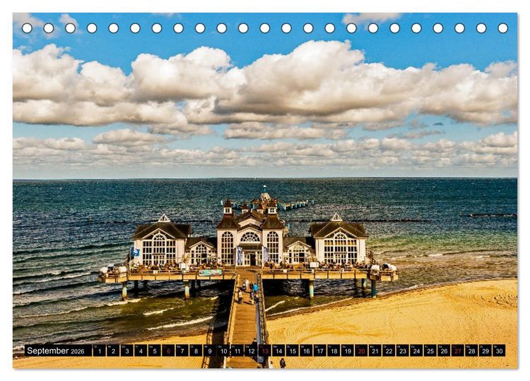 Produktbild: OSTSEE PERLE R&Uuml;GEN Michael Jaster (Tischkalender 2026 DIN A5 quer), CALVENDO Monatskalender