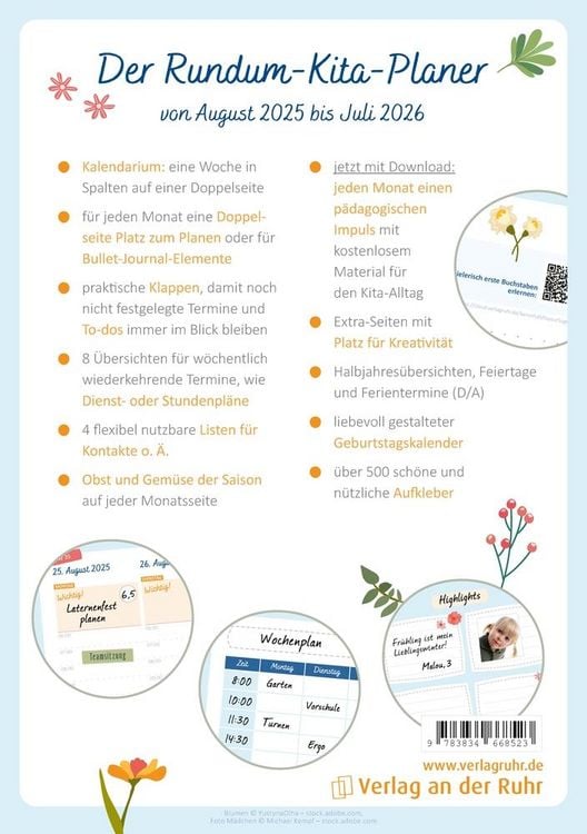 Der Rundum-Kita-Planer für das Jahr 2025/2026