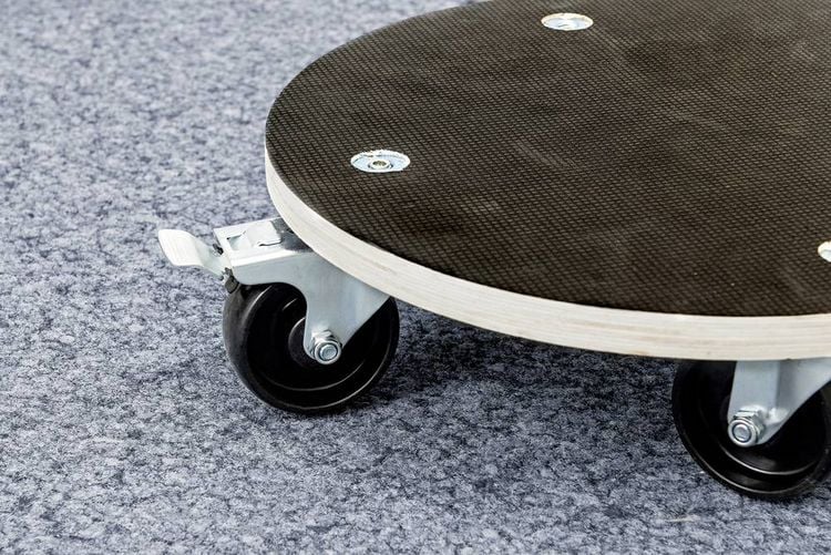 Produktbild: Metafranc WU0822040 Transportroller Traglast (max.): 200 kg 380 mm x 110 mm Anzahl Lenkrollen 4