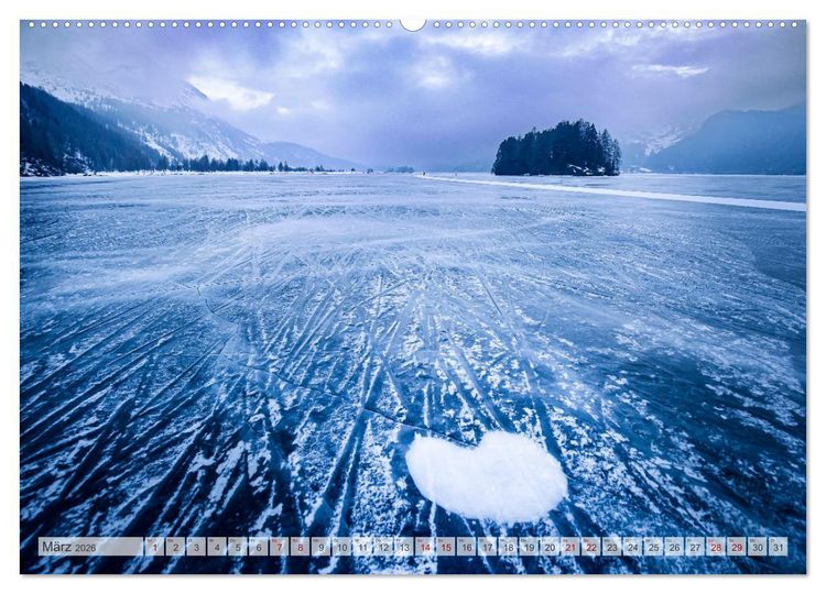 Produktbild: Silsersee Engadin (Wandkalender 2026 DIN A2 quer), CALVENDO Monatskalender
