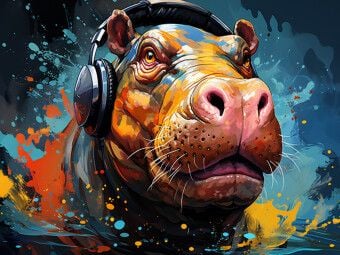 Produktbild: CALVENDO Puzzle HippoTrommel | 1000 Teile Lege-Gr&ouml;&szlig;e 64x48cm Foto-Puzzle f&uuml;r gl&uuml;ckliche Stunden