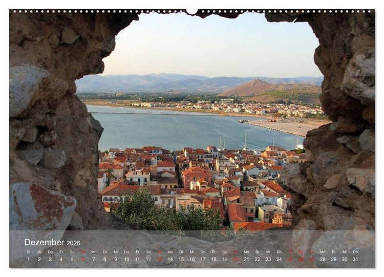 Produktbild: Nafplio &ndash; griechische Perle des Peloponnes (hochwertiger Premium Wandkalender 2026 DIN A2 quer), Kunstdruck in Hochglanz