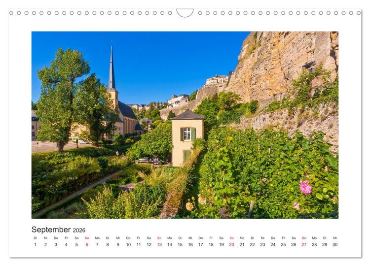 Produktbild: LUXEMBURG Stadt der Kontraste (Wandkalender 2026 DIN A3 quer), CALVENDO Monatskalender