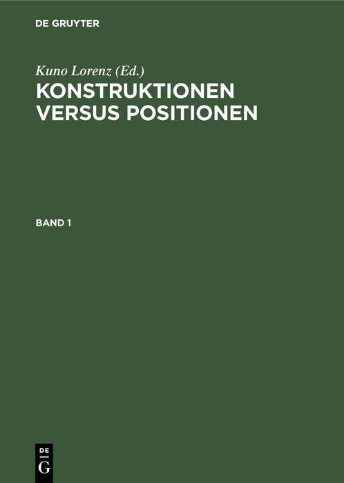 Produktbild: Konstruktionen versus Positionen