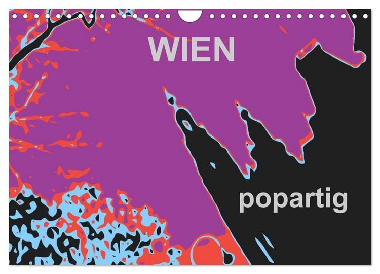 Produktbild: WIEN popartig (Wandkalender 2026 DIN A4 quer), CALVENDO Monatskalender